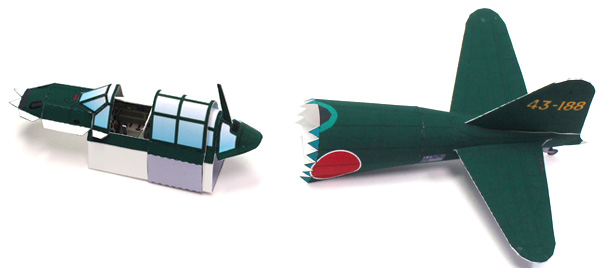 ペーパークラフトの『紙模型工房』 - 「零式艦上戦闘機五二型」1/48（2）